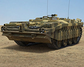 Stridsvagn 103 S-Tank Modello 3D