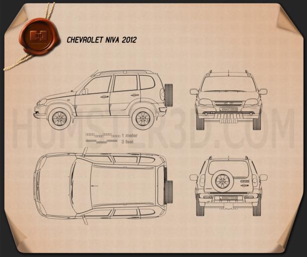 Chevrolet Niva 2012 Blueprint