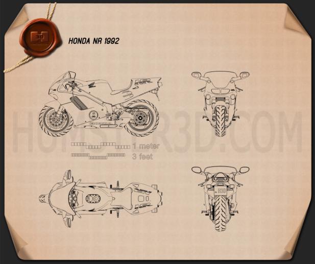 Honda NR 1992 Blueprint