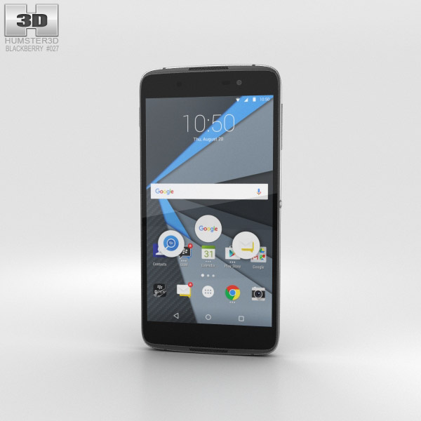BlackBerry DTEK50 Black 3D 모델 