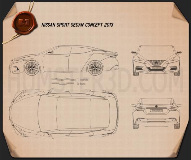 Nissan Sport sedan 2013 Blueprint