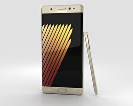 Samsung Galaxy Note 7 Gold Platinum 3D model