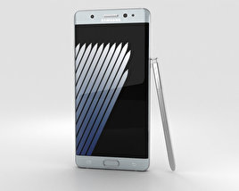 Samsung Galaxy Note 7 Silver Titanium 3D model
