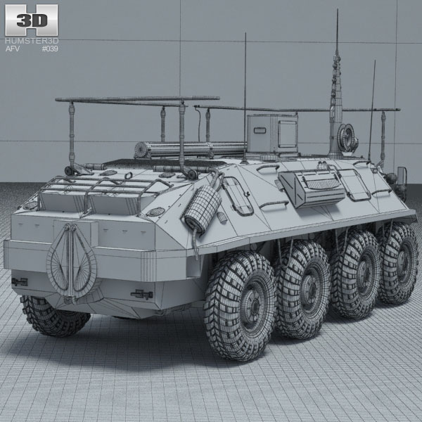 BTR-60PU 3D model - Military on Hum3D