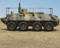 BTR-60PU 3d model side view