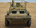 BTR-60PU 3d model front view