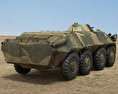 BTR-70 Modelo 3d vista traseira