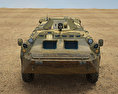 BTR-70 Modelo 3d vista de frente