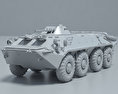 BTR-70 3D 모델  clay render