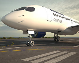 Bombardier CS100 Modello 3D