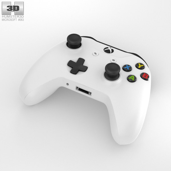 Microsoft Xbox One S Controle Modelo 3d