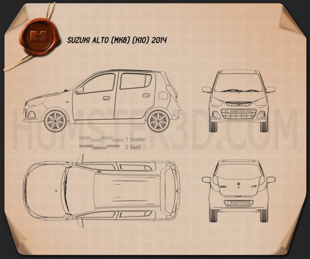 Suzuki Alto K10 2014 Blueprint