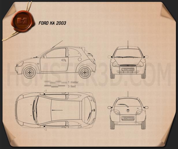 Ford Ka 2003 Blueprint