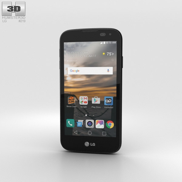 LG K3 Black 3D model
