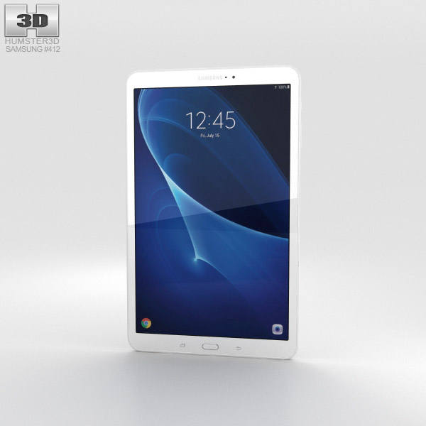 Samsung Galaxy Tab A 10.1 Pearl White 3D model