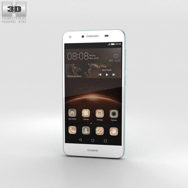 Huawei Y5II Sky Blue 3D-Modell