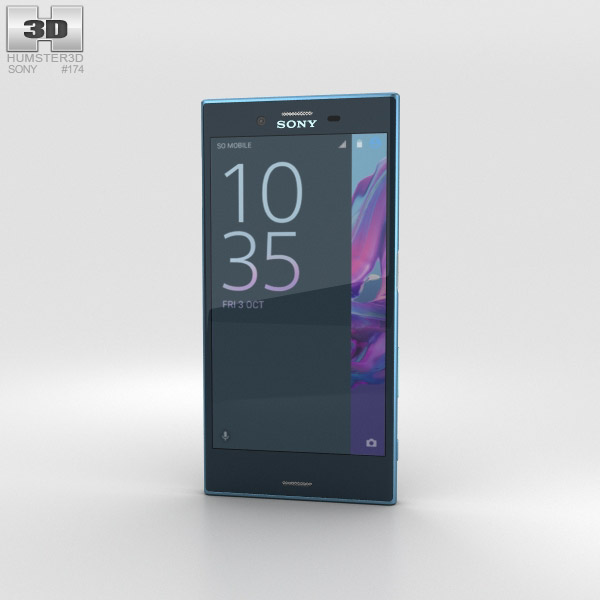 Sony Xperia XZ Forest Blue Modèle 3D
