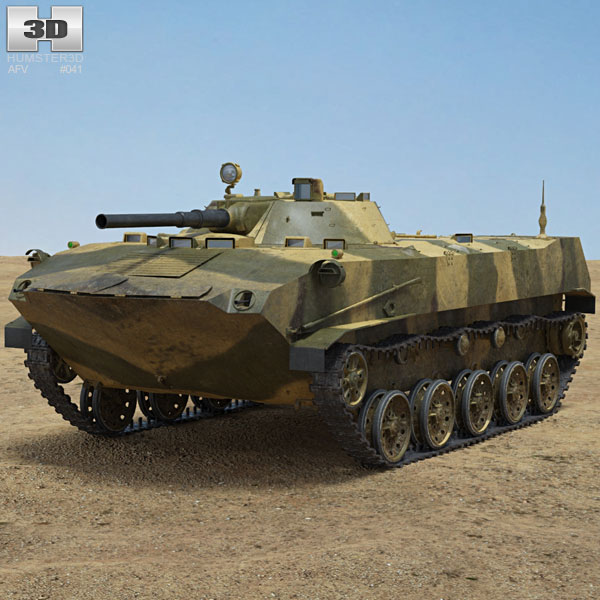 BMD-1 Panzer 3D-Modell