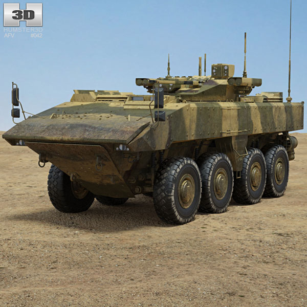 迴旋鏢裝甲運兵車 3D模型