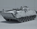 ZBD-04步兵战车 3D模型 wire render