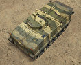 ZBD-04步兵战车 3D模型 顶视图