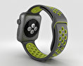 Apple Watch Nike+ 42mm Space Gray Aluminum Case Black/Volt Nike Sport Band 3d model