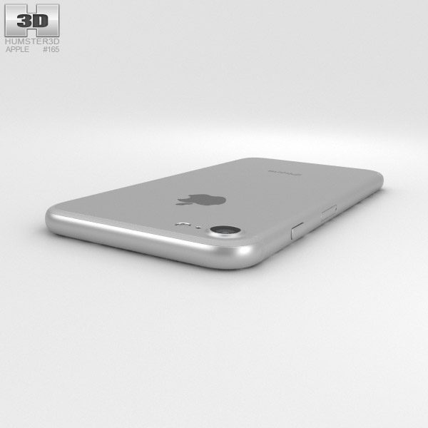 apple iphone 7 silver 3d model