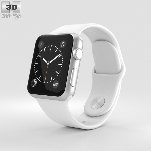 silver and white apple watch