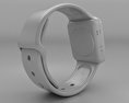 Apple Watch Series 2 38mm Silver Aluminum Case White Sport Band 3D-Modell
