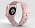 Apple Watch Series 2 38mm Rose Gold Aluminum Case Pink Sand Sport Band 3d model