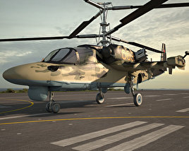 Kamov Ka-52 Alligator Modelo 3D