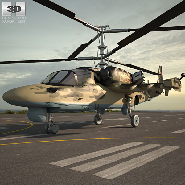 Kamov Ka-52 Alligator Modèle 3D