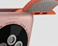 Apple Watch Series 2 42mm Rose Gold Aluminum Case Space Orange Woven Nylon 3d model
