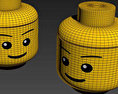 Lego head Free 3D model