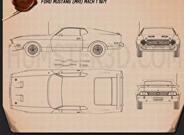 Muscle Car Blueprint Download Hum3d