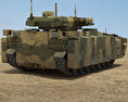 庫爾干人-25裝甲車 3D模型 后视图