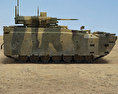 庫爾干人-25裝甲車 3D模型 侧视图