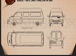 Van blueprint Download - Hum3D