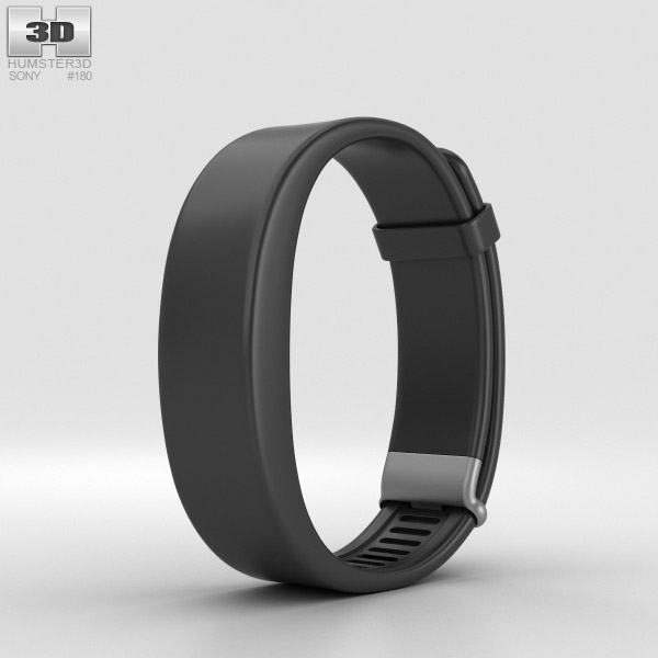 Sony Smartband 2 黑色的 3D模型