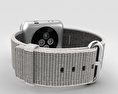 Apple Watch Series 2 42mm Silver Aluminum Case Pearl Woven Nylon 3d model