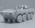 ZBL-09 IFV 3d model clay render