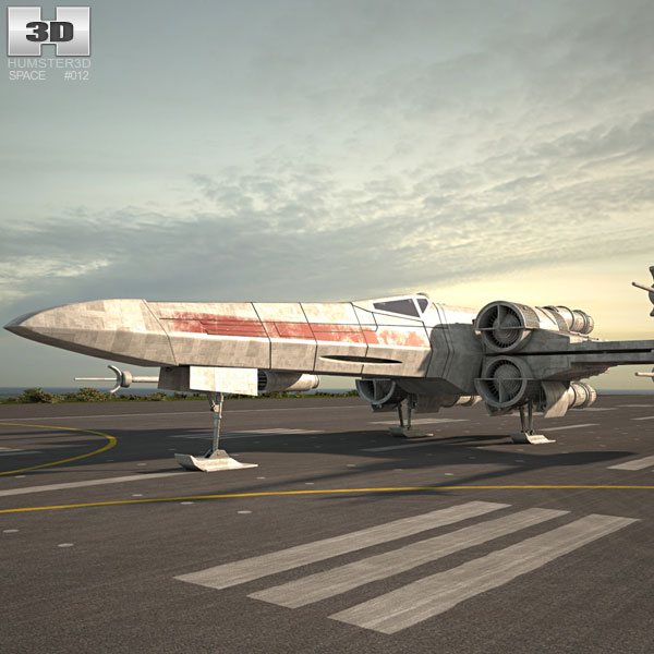 T-65 X-wing Starfighter 3D модель