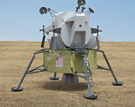 アポロ月着陸船 3Dモデル