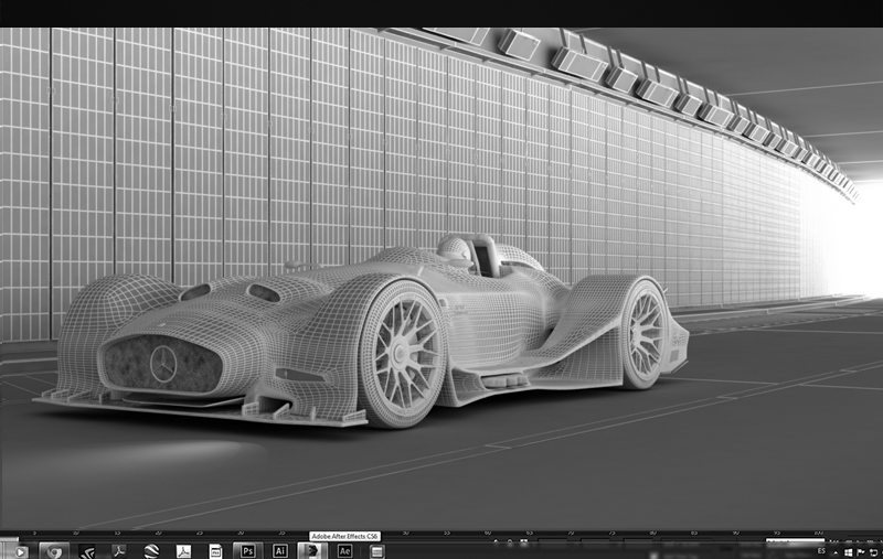 Mercedes Benz V12 concept WIP - Hum3D Blog