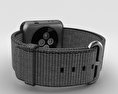 Apple Watch Series 2 42mm Space Gray Aluminum Case Black Woven Nylon 3d model