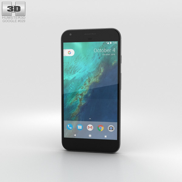 Google Pixel XL Very Black 3D 모델 