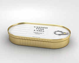 Fish Can Mockup 3D model
