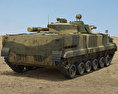 BMP-3 Modelo 3D vista trasera