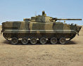 BMP-3步兵戰車 3D模型 侧视图