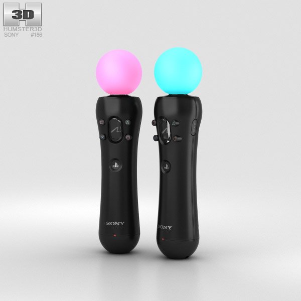 Sony PlayStation VR Move Twin Pack 3D модель